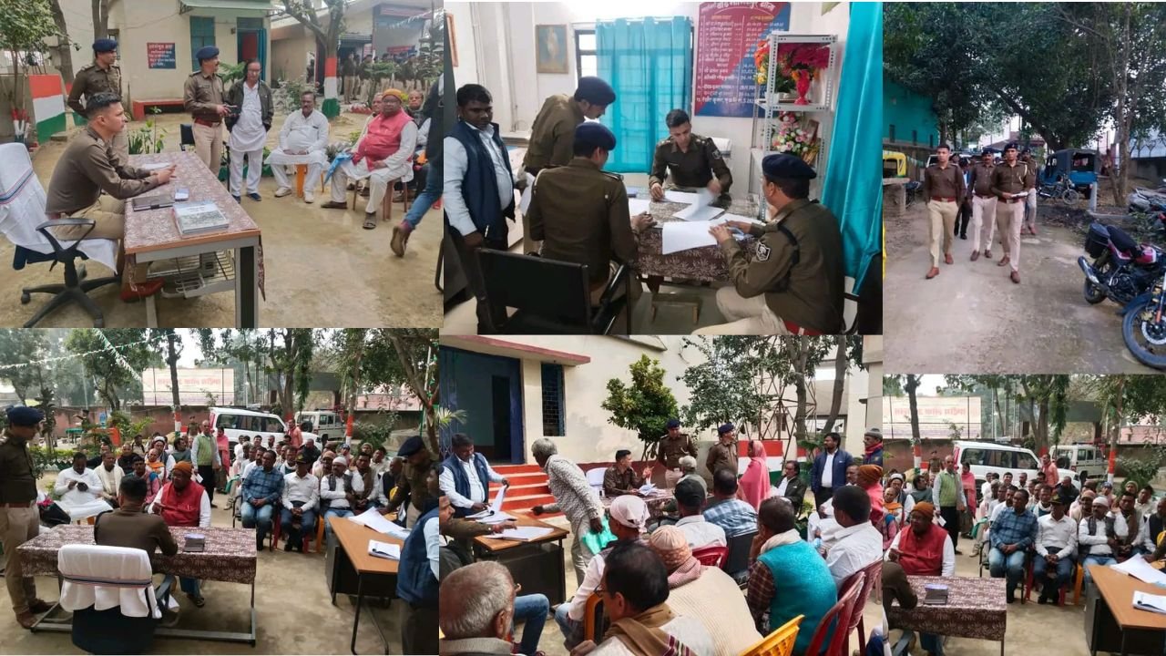 लखीसराय: पुलिस अधीक्षक ने माणिकपुर थाना का निरीक्षण किया, जनता-दरबार में आमजन की समस्याएं सुनीं